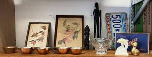 lot 33 image: Shelf Full Of Misc. Vintage Items