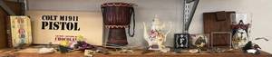 lot 38 image: Shelf Full Of Misc. Vintage Items