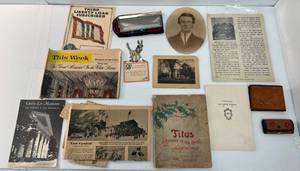 lot 49 image: Group Of Misc. Vintage Items Including Woodrow Wilson Memorial Service Program And More