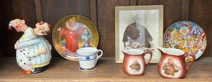 lot 64 image: Shelf Full Of Misc. Vintage Items