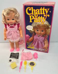 lot 68 image: Vintage Mattel Chatty Patty Doll In Original Box (Works)