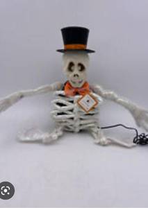 lot 1 image: Department 56 - Fiber Optic Skeleton NIB