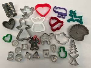 lot 110 image: Group Of Vintage Cookie Cutters