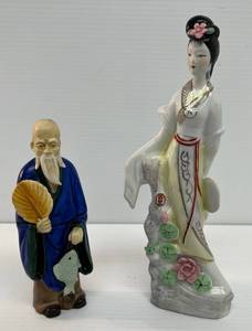 lot 123 image: Pair Of Misc. Vintage Oriental Figurines