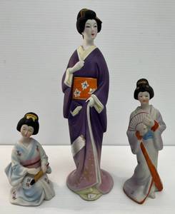 lot 128 image: Group Of Misc. Oriental Statues Of Geisha Girls