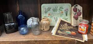 lot 134 image: Shelf Full Of Misc. Vintage And Antique Items