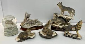 lot 136 image: Group Of Resin Animal Statues