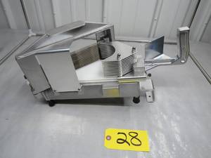 Commercial Tomato Slicer 316 Heavy Duty Tomato Cutter with Built-in Polyethylene Slide Board