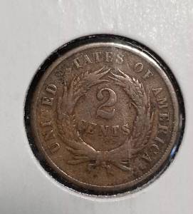 1865 US TWO CENT PIECE
