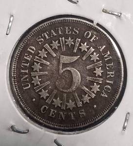 1866 US SHIELD NICKEL