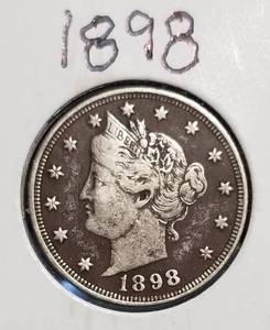 3 US LIBERTY NICKELS 1898 1904 1909