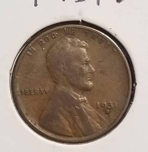 4 US WHEAT CENTS 1931-D 1932-D 1933 1933-D