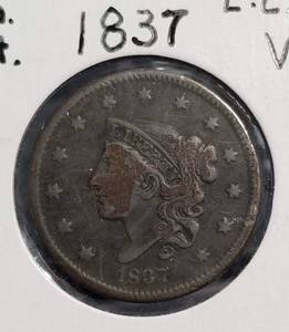 8 US CENTS 1837 SM LETTER & 1851 LARGE CENTS 1857 1859 1863 1875 1881 1893 SMALL CENTS