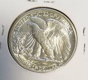 1944-D WALKING LIBERTY HALF DOLLAR IN HIGHER GRADE