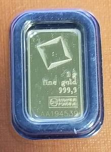 1 GRAM GOLD BAR VALCAMBI SEALED