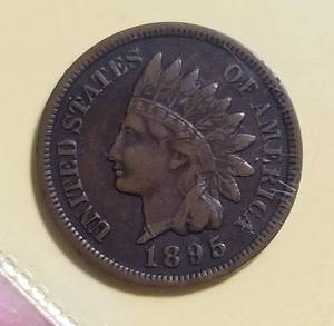 6 INDIAN HEAD CENTS 1895 1896 1897 1898 1899 1900