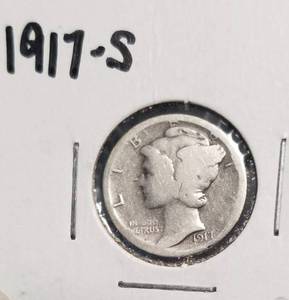 4 MERCURY DIMES 1917-S 1918 1918-D 1918-S