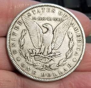 1889 US MORGAN SILVER DOLLAR