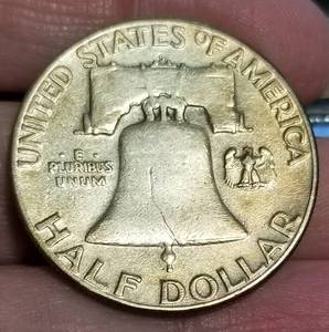 1953-D FRANKLIN HALF DOLLAR IN HIGHER GRADE
