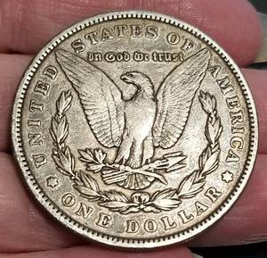 1884 US MORGAN SILVER DOLLAR