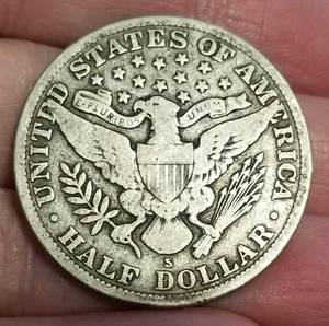 1914-S US BARBER HALF DOLLAR