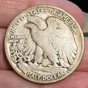 1923-S WALKING LIBERTY HALF DOLLAR