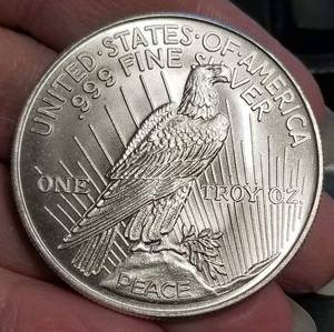 1 TROY OZ .999 FINE SILVER MORGAN DOLLAR DESIGN