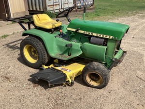 lot 66 image: John Deere 110 lawn mower
