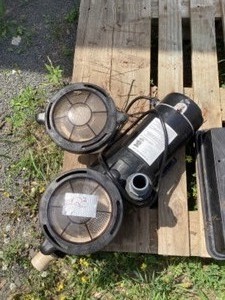 lot 123 image: Intertek pool pump wlid and basket