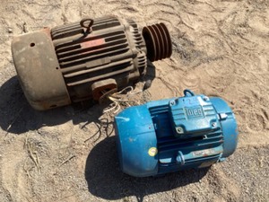 lot 24 image: 7 12 hp 3 phase motor & 3 phase motor unknown HP