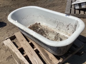 lot 43 image: Cast Iron Bathtub