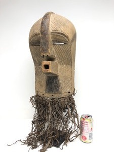 Excellent Large Old Songye Male Kifwebe Mask