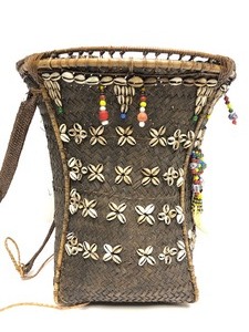 Beautiful Vintage Handmade Dayak  Borneo Carrying Basket