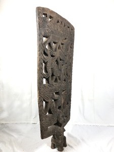 Huge Carved Wood Senufo Kworo Ceremonial Headpiece&nbsp