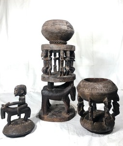 Monumental LARGE Dogon Equestrian Figural Vessel