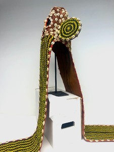 Impressive Bamileke Kuosi Society Beaded Elephant Mask