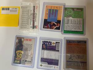 lot 54 image: 6 Basektball Cards