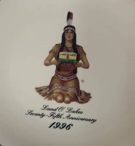 lot 55 image: 1996 Land O Lakes 75th year Plate