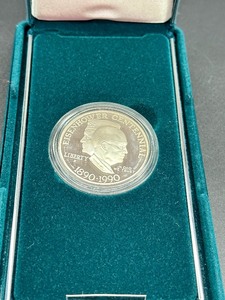 lot 26 image: Eisenhower Centennial Silver Dollar Proof Coin