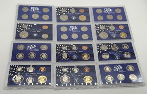 lot 77 image: (6) United States Coin Proof Sets - 1999-2004 Coin Proof Sets