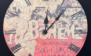 lot 116 image: Fun Decorative La Boheme Wall Clock