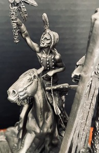 lot 144 image: Chilmark Sacred Ground Reclaimed Fine Pewter Statue by Don Polland