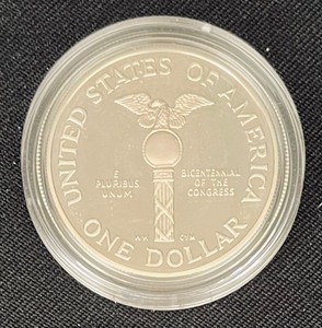 lot 140 image: United States 1989 Mint Congressional One Dollar Coin