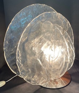 lot 9 image: Vintage Italian Disc Table Lamp Designed by Carlo Nason