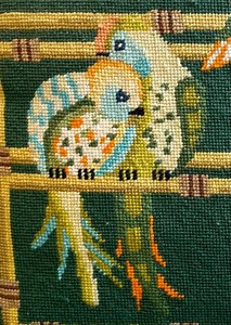 lot 149 image: Vintage Needlepoint Pillow