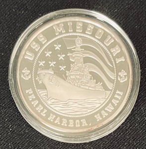 lot 152 image: United States Mint USS Missouri Commemorative Coin Set