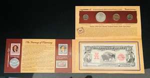 lot 156 image: Lewis & Clark Coinage and Currency Set with Box and Certificates