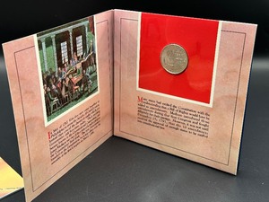 lot 209 image: (2) Collectible 1993 Commemorative Bill of Rights Silver Half Dollar Sets