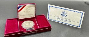 lot 210 image: Dolley Madison Commemorative Silver Dollar Proof Coin