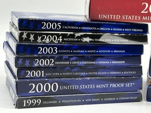 lot 202 image: 12 Consecutive Coin Proof Sets - 1999-2006 Coin Proof Sets and Quarter Proof Sets